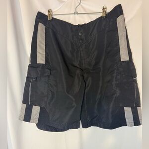 Trek Women Black Cycling Bicycle Trekking 2-Pocket Drawcord Shorts Size XL